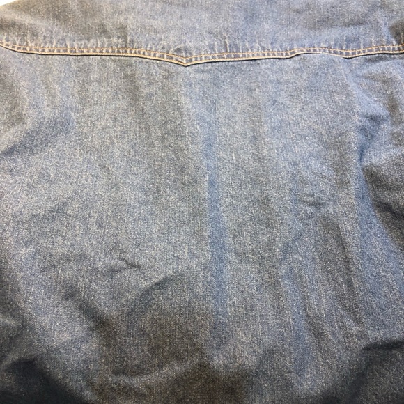 Vintage Dickies Denim Snap Button Shirt Ling Sleeve XL Cotton - Picture 3 of 15